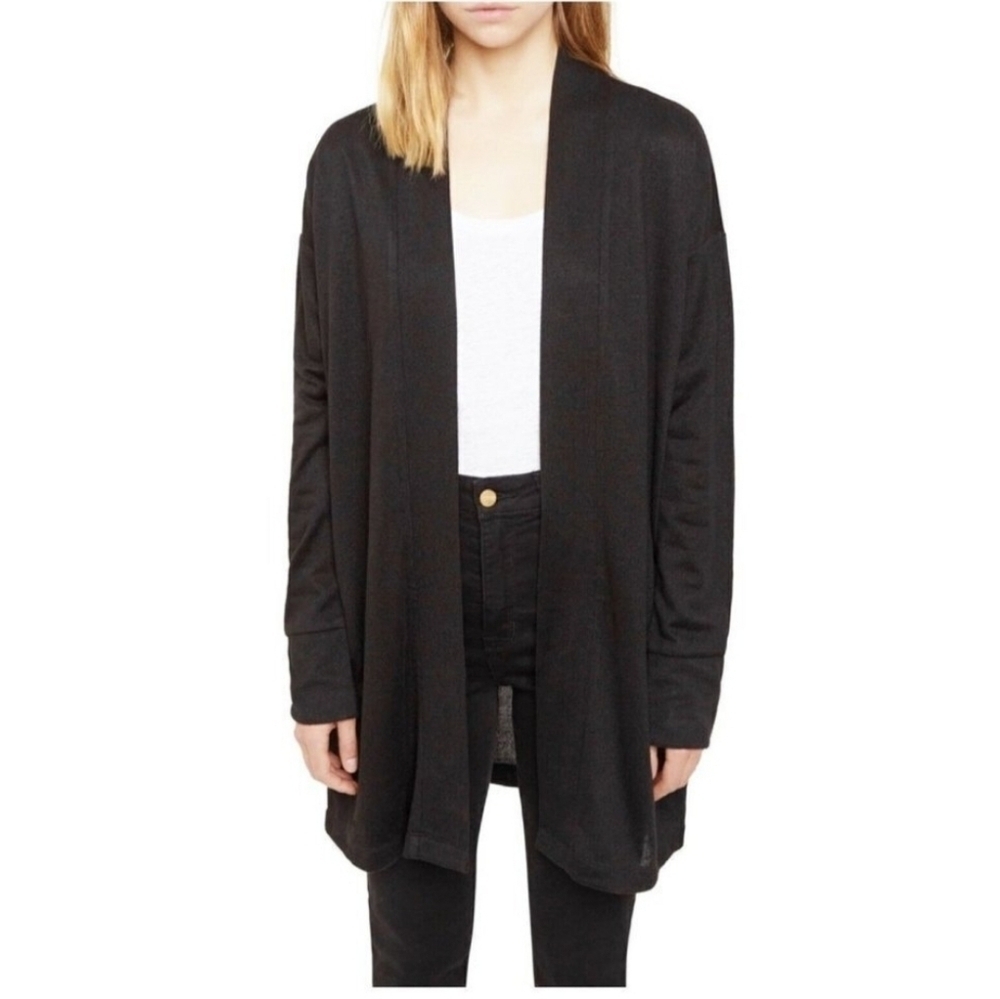 Sanctuary Black Open Front Cardigan